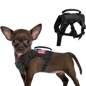 Tactical Service Dog Vest Harness, Outdoor Training Military K9 Patrol Dog vest